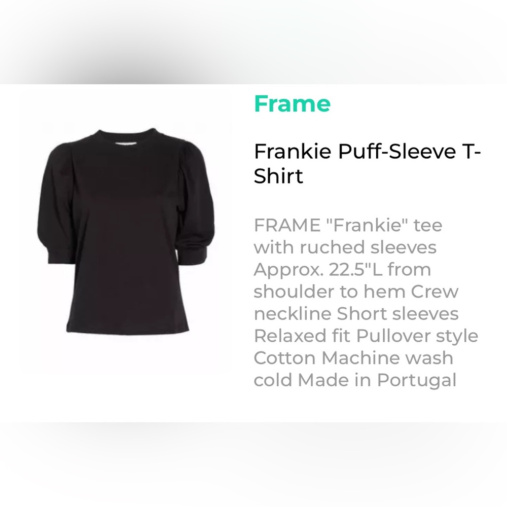 Frame Black T-Shirt